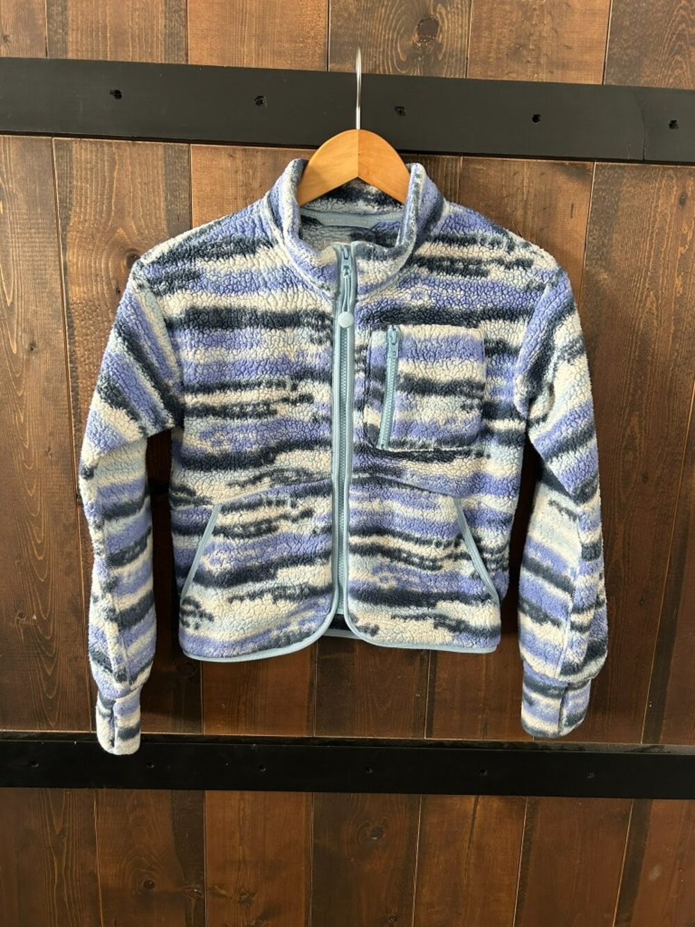 Athleta Girl So Toasty Tugga Sherpa Jacket Size 12/Large